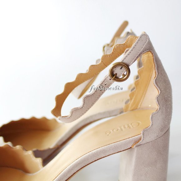 New CHLOE Scalloped d'Orsay Pumps - Picture 8 of 11